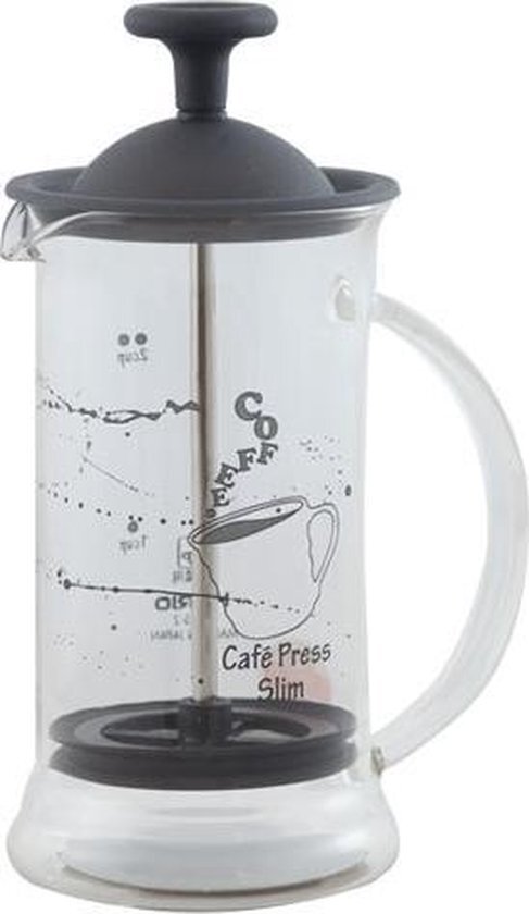 Hario Cafe Press Slim S Glas Zwart - French Press 240ml