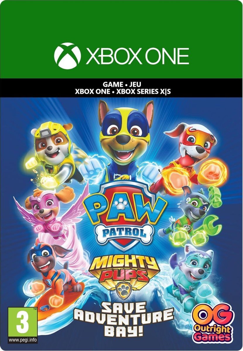 Namco Bandai Paw Patrol Mighty Pups Save Adventure Bay - Xbox One + Xbox Series X/S Download