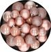 Decoris Kerstballen - 30x st - lichtroze - 4, 5, 6 cm - kunststof - mat-glans-glitter