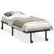 VidaXL Bedframe zonder matras opvouwbaar 75x190 cm staal zwart