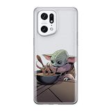 ERT GROUP Mobiele telefoonhoes voor Oppo FIND X5 PRO origineel en officieel gelicentieerd Star Wars-patroon Baby Yoda 027 geschikt voor mobiele telefoonvorm, gedeeltelijk bedrukt