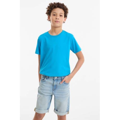 Anytime denim short lichtblauw