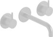 Hotbath Cobber - Wastafelmengkraan - zonder Waste - Laag - Wit - Inbouw - Messing - V03