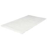 HOME DECO FACTORY TX9153, Fine ecru imitation fur rug, soft and modern, ideal for living room or bedroom, provides warmth and comfort, easy to maintain, 110x60 cm, ecru
