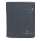 Pepe Jeans Staple Verticale Portemonnee met Portemonnee Blauw 8,5 x 10,5 x 1 cm Leer