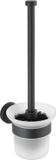 Wenko Toiletborstelhouder Bosio RVS Zwart Mat