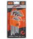 Altè Torx Torx-inbussleutels, mannelijk, met gat, type kort, chroom-vanadium, set van 9 stuks
