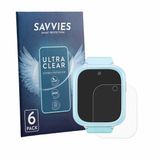 Savvies - Protection d'écran pour TCL Kids Watch K5 - Film protecteur transparent 6 Pièces