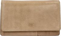 Bear Design Emma Portemonnee Dames - Ritsportemonnee - Leer - Beige