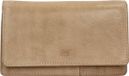 Bear Design Emma Portemonnee Dames - Ritsportemonnee - Leer - Beige