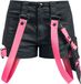 Poizen Industries Danger Zone Dames Shorts - zwart/roze - 30