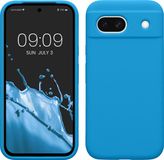 kwmobile telefoonhoesje geschikt voor Google Pixel 8a - Hoesje met siliconen coating - Smartphone case in stralend blauw