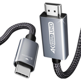 BENFEI USB C naar HDMI-kabel 4K@60Hz 0,9M Thunderbolt 3 naar HDMI-kabel | compatibel voor MacBook Pro 2019/2018/2017, Samsung Galaxy S9 / S8 en meer [Aluminium omhulsel en nylon kabel]
