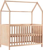 Cabino Baby Bed Sterre - 60x120 cm - Naturel - Massief Hout - Zonder Matras