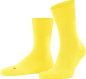 FALKE Run eenkleurig katoen functioneel materiaal sokken unisex geel - maat 42-43
