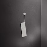KEUCO douchewisser van silicone, met muurbeugel, om te plakken, 26,4x8,2x1,7 cm, kleur: wit