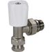 Toolstation Radiatorkraan witte knop haaks