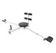 Écarteur de jambes appareil d'entraînement - Machine de grand écart réglable 0–180° - 5 niveaux de résistance - Capacité de charge 150 kg - Entraîneur abdominal et twister de taille - Pliable - Blanc