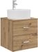 vidaXL Meuble de lavabo mural Bois de chêne artisanal