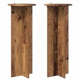 vidaXL Plantenstandaard 2 stuks Oud hout Ø40 x 100 cm Bewerkt hout