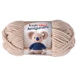 Knit Me fluwelen wol chenillegaren voor Amigurumi & knuffeldieren (beige)