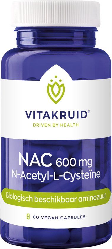 Vitakruid NAC 600mg N-Acetyl-L-Cysteine - 60 capsules