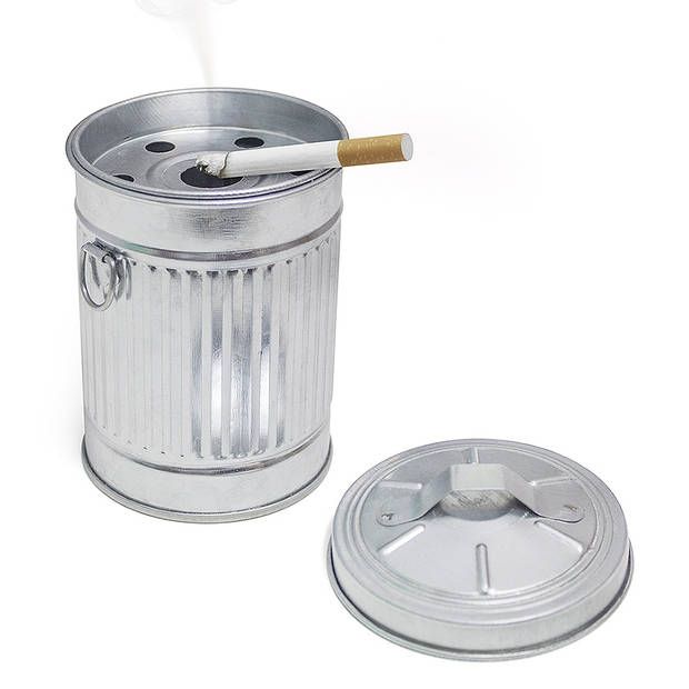 Balvi Garbage Asbak - 13 x 11,5 cm - Zilver