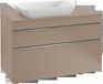 Villeroy & Boch Venticello semi inbouw opzetwastafel zonder kraangat 55x36cm met overloop wit