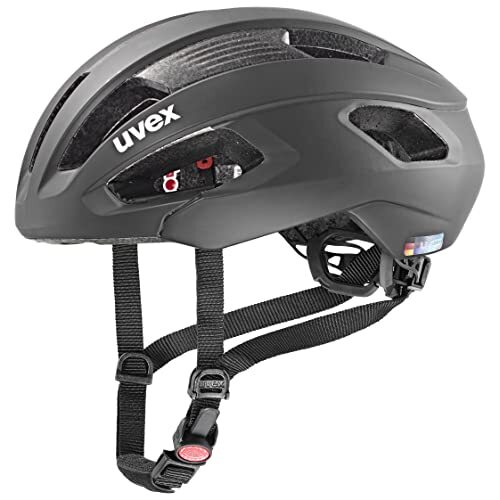 UVEX rise cc, Fietshelm Unisex-Volwassene, all black mat, 56-59 cm