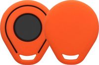 kwmobile Key Fob Cover for Harley Davidson Motorcycle Key Cover - Silicone Protective Case in Orange / Black