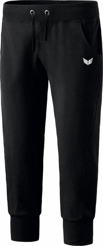 Erima Basics 3/4 Sweatbroek Dames Maat 48 - Zwart