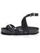 Bayton Sandalen met riem 'SWAN' zwart / zilver / wit