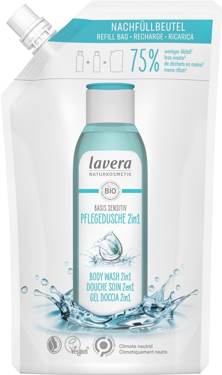 Lavera Refill Bag basis sensitiv Body Wash 2in1 - 500ml
