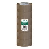 PKA 16116 zelfklevende tape 48 mm x 132 m, bruin, 6 stuks