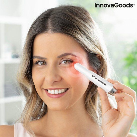 Innovagoods Anti-ageing oogmassager met fototherapie, thermotherapie en vibratie InnovaGoods Therey - Rood