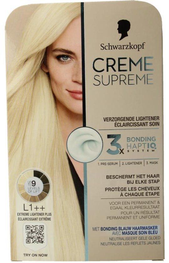 Schwarzkopf Creme Supreme L1++ Extreme Lightener Plus Permanente Haarverf