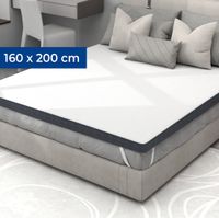 CozySense® Topper Matras 160x200 cm - Traagschuim met Gel - 8 cm dik - Medium Hardheid - Wasbare Hoes