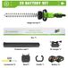 Tondeuse sur batterie - Tondeuse électrique - 2000 W - 25000 tours/min - Moteur à balais - 2 batteries - Utilisation pour la taille de jardin