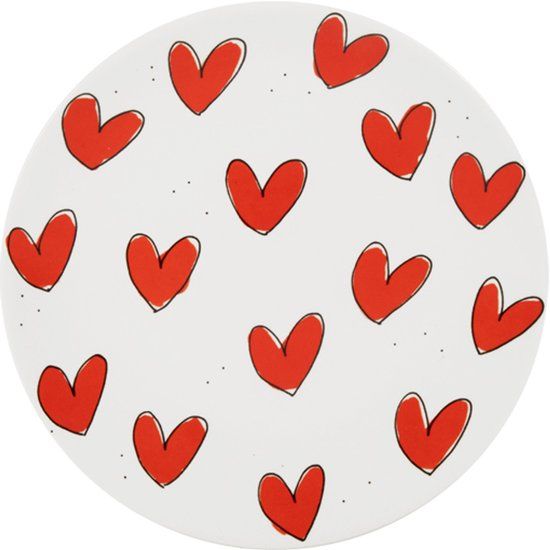 Blond Amsterdam, Specials. Love: bord 18 cm Hearts