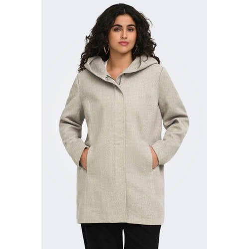 ONLY CARMAKOMA Plus Size winterjas - beige
