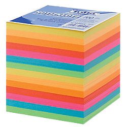 Folia Panda Folia Navulling voor kubushouders Regenboogkleuren Blanco 9 x 9 cm 90 mm 75 g/m² 700 vellen