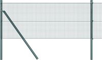 vidaXL - Gelast draadhek met grondbevestiging - 50 x 0,5 m - Groen - Mesh