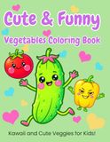 Kawaii Vegetables Coloring Book