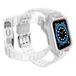 Apple Watch 7/6/5/4/3/2/Se, 45/44/42mm, bracelet de protection blanc avec étui