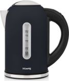 H.Koenig Programmeerbare waterkoker BOE56, 1,7 liter, 2200W, instelbare temperatuur, LCD-display, mat blauw en roestvrij staal