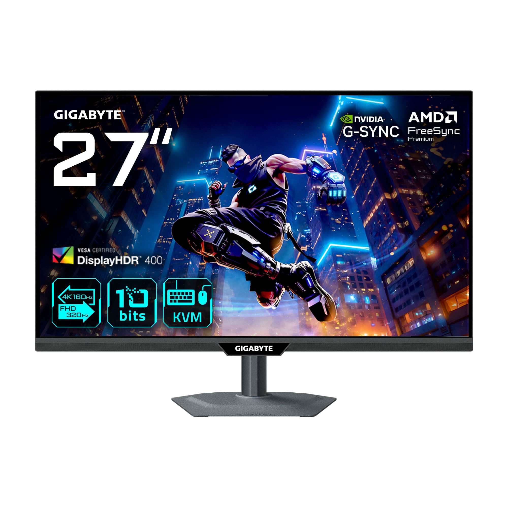 GIGABYTE M27UP - 27 Inch 4K IPS Gaming Monitor - 160Hz/320Hz