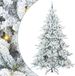 vidaXL - Kunstkerstboom - Hinged - Wit - 240 cm - PVC en Staal