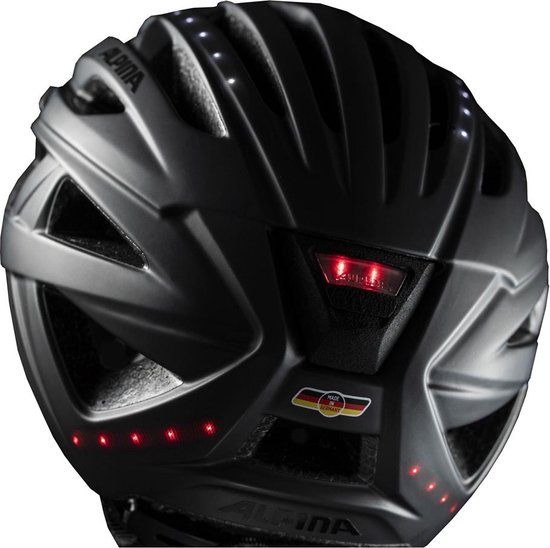 Olympic sportswear Haga LED Helmet - Black - Size S (51-56cm)