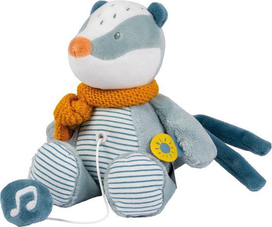 Nattou Das Felix Muziek Knuffel - 22 cm - Dusty blauw