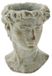 The Bridge Collection Antieke stijl Oude Wereld Grieks Standbeeld Hoofd Cement Gezicht Planter Pot
